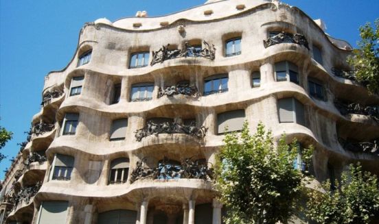 Un palazzo tipico di Barcellona