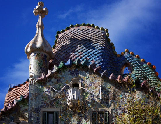 Veduta dell'opera di Gaudì