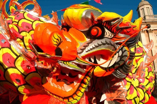 capodanno cinese la sfilata del Drago