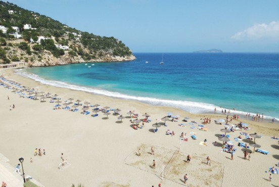 Veduta di una spiaggia