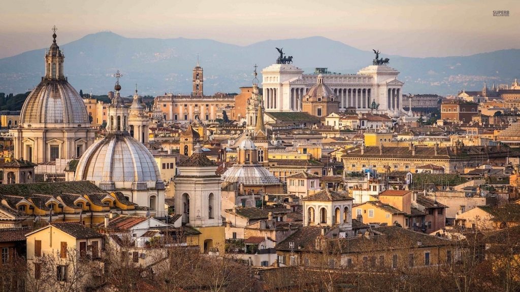 vista di Roma dal Rione Regola