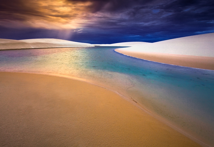 Viaggio in Brasile tramonto parco nazionale Lencois Maranhenses