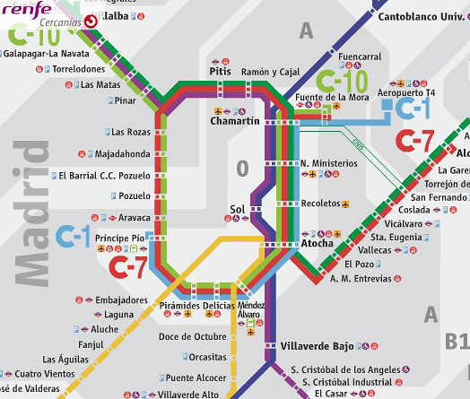 Come muoversi a Madrid con i treni Cercanias