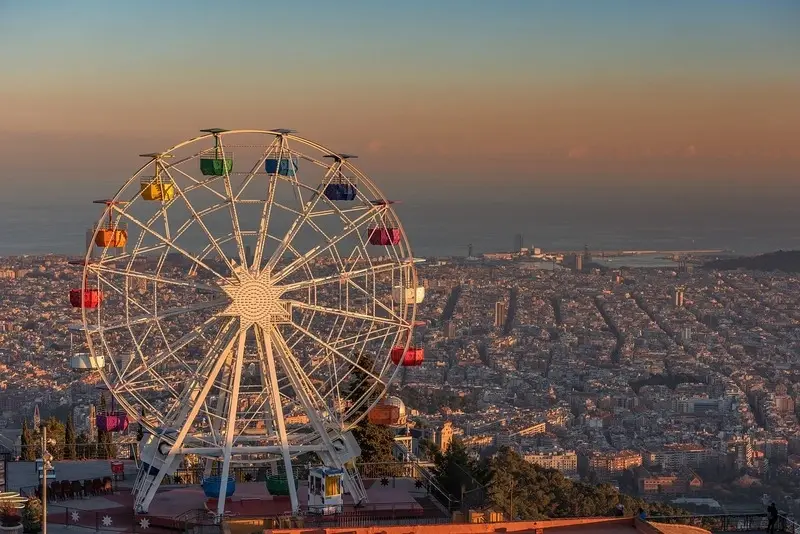 Vista panoramica dal Tibidabo